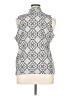Van Heusen 100% Polyester Silver Sleeveless Blouse Size XL - photo 2