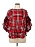 Boutique + Red 3/4 Sleeve Blouse Size 1X - photo 1