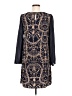 Ezra 100% Polyester Graphic Blue Casual Dress Size M - photo 2
