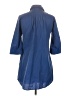 Sunhee Moon 100% Cotton Blue 3/4 Sleeve Button-Down Shirt Size XS (0) - photo 2