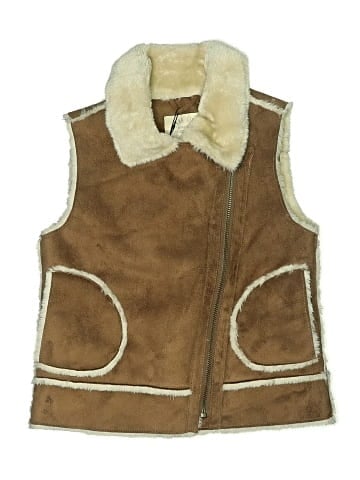 Zara Faux Fur Vest (view 1)