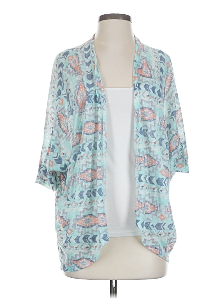 Pre-owned Painted Threads Cardigan Sweater In Blue