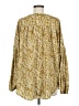 Hayden 100% Polyester Gold Long Sleeve Blouse Size M - photo 2