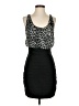 Express Animal Print Black Cocktail Dress Size XS - photo 1
