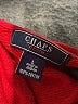Chaps 100% Cotton Red Cardigan Size L - photo 7