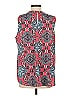 verse 100% Polyester Red Sleeveless Blouse Size XL - photo 2