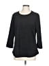 Carre Noir Black 3/4 Sleeve Top Size L - photo 1