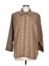 BonWorth 100% Polyester Brown Tan 3/4 Sleeve Blouse Size L (petite) - photo 1