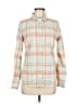 J.Crew 100% Cotton Plaid Orange Long Sleeve Button-Down Shirt Size 6 - photo 1