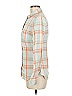J.Crew 100% Cotton Plaid Orange Long Sleeve Button-Down Shirt Size 6 - photo 5