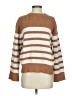 BEIGE BOTANY Stripes Brown Pullover Sweater Size S - photo 1