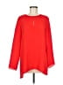 Emma & Olivia 100% Polyester Red 3/4 Sleeve Blouse Size M - photo 1