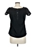 Solitaire Black Short Sleeve Top Size M - photo 2