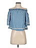 Alya 100% Lyocell Blue 3/4 Sleeve Blouse Size XS - photo 1