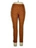 D&Co. Print Brown Casual Pants Size 14 - photo 1