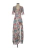 TJD 100% Polyester Paisley Blue Casual Dress Size XS - photo 1