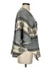 Waverly Grey Aztec Or Tribal Print Gray Poncho Size S - photo 4