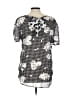 Spense Black Short Sleeve Blouse Size L - photo 2