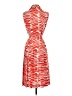 CAbi 100% Polyester Print Orange Casual Dress Size S - photo 2