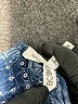 BCBGeneration 100% Rayon Graphic Blue Romper Size XS - photo 4
