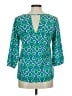 Miami Green 3/4 Sleeve Blouse Size M - photo 2