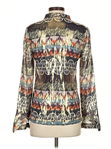 Tory Burch Long Sleeve Silk Top (view 2)
