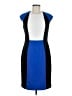 Vicky Tiel Color Block Blue Cocktail Dress Size 8 - photo 1