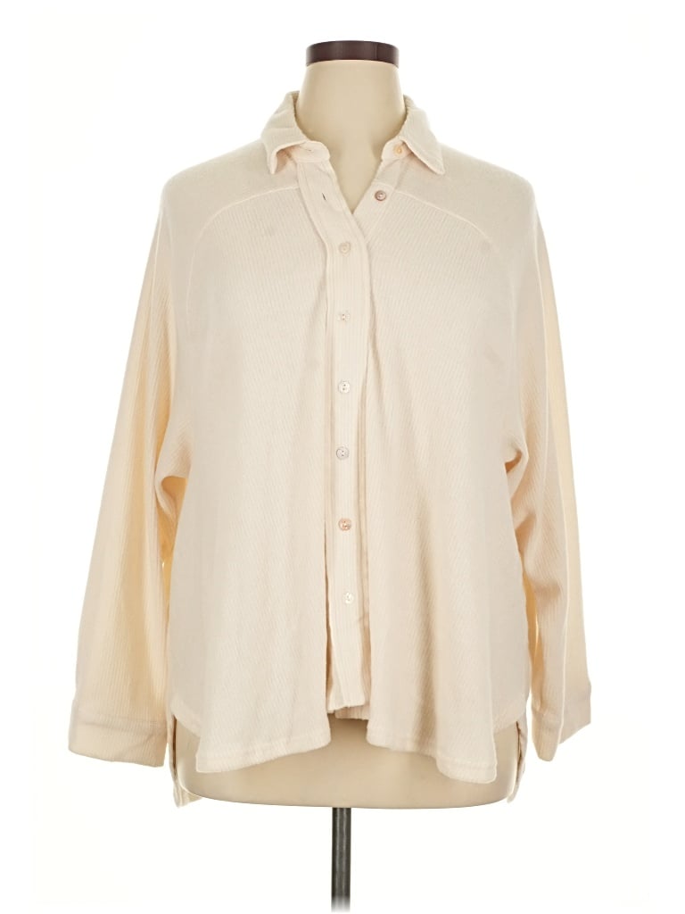 Pre-owned Carly Jean Cardigan Sweater In White