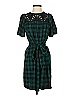 Draper James 100% Polyester Plaid Green Casual Dress Size XS - photo 1