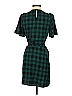 Draper James 100% Polyester Plaid Green Casual Dress Size XS - photo 2
