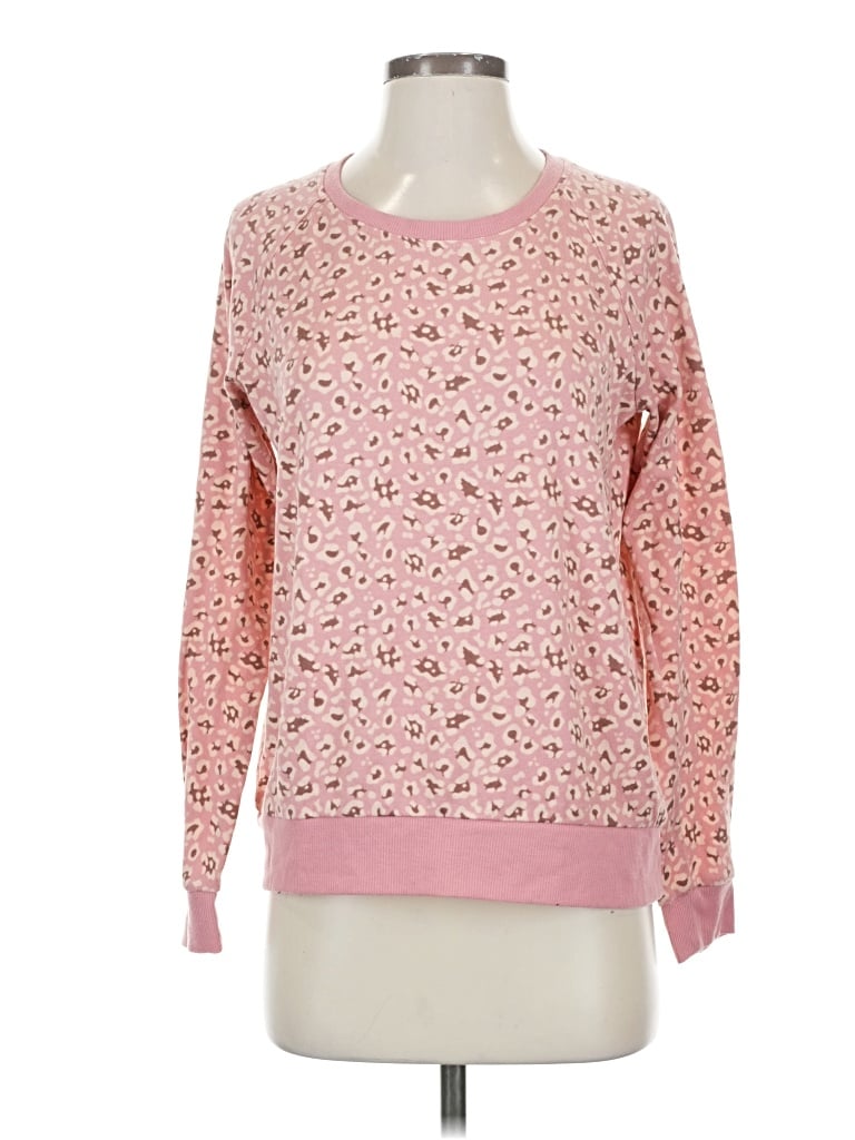 Pre-owned Muk Luks Pullover Sweater In Pink