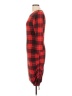 Discreet Plaid Red Casual Dress Size L - photo 5