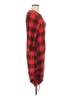 Discreet Plaid Red Casual Dress Size L - photo 4