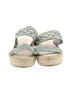 Anthropologie Solid Silver Blue Sandals Size EU 40 - photo 2