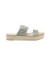 Anthropologie Solid Silver Blue Sandals Size EU 40 - photo 1