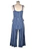 Gap 100% Rayon Stripes Blue Jumpsuit Size 6 - photo 2