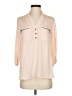 Hollywould 100% Polyester Pink 3/4 Sleeve Blouse Size S - photo 1