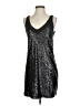 Eight Sixty 100% Polyester Metallic Silver Cocktail Dress Size S - photo 1