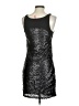 Eight Sixty 100% Polyester Metallic Silver Cocktail Dress Size S - photo 2