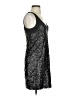 Eight Sixty 100% Polyester Metallic Silver Cocktail Dress Size S - photo 4