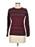 Renee C. Stripes Burgundy Pullover Sweater Size M - photo 1
