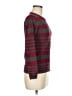 Renee C. Stripes Burgundy Pullover Sweater Size M - photo 4