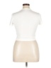 Shein Ivory Short Sleeve Turtleneck Size XL - photo 2