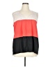 Apart Color Block Stripes Orange Sleeveless Blouse Size 14 - photo 1
