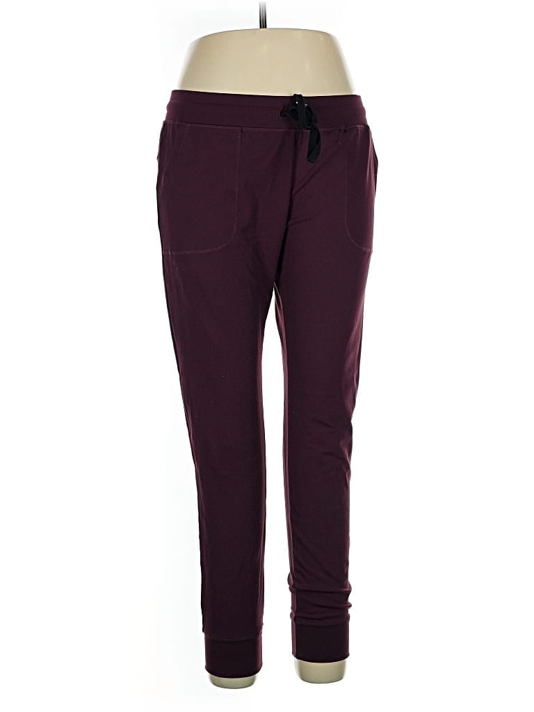 Pre-owned Zyia Active Track Pants In Purple