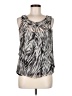 Talbots Silver Sleeveless Blouse Size 8 - photo 1