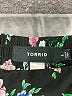 Torrid 100% Polyester Floral Black Casual Pants Size 1X Plus (1) - photo 6