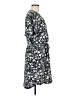 Caslon 100% Polyester Print Black Casual Dress Size M - photo 4