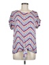 W5 Blue Short Sleeve Blouse Size M - photo 1