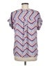 W5 Blue Short Sleeve Blouse Size M - photo 2